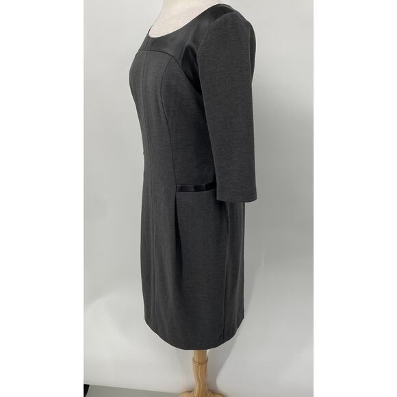 Kay Unger Black and Gray Midi Dress - Picture 5 of 10